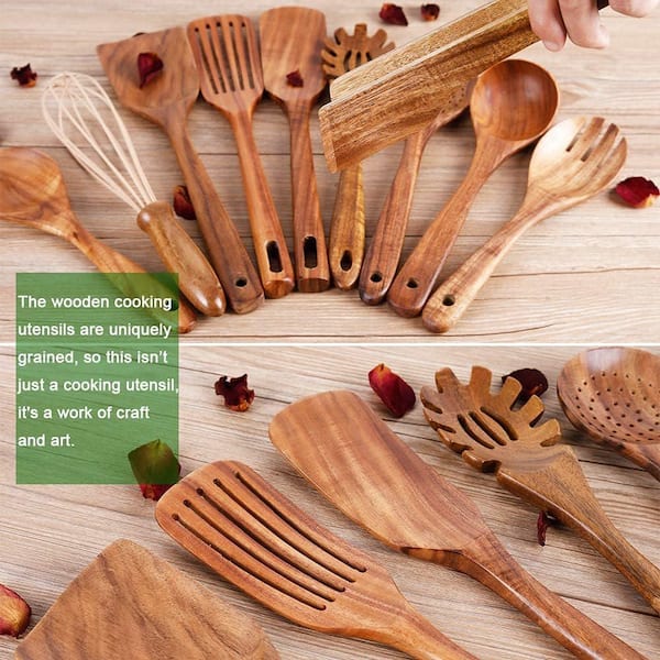 Martha Stewart Silicone and Wood 9-pc. Kitchen Tool Set