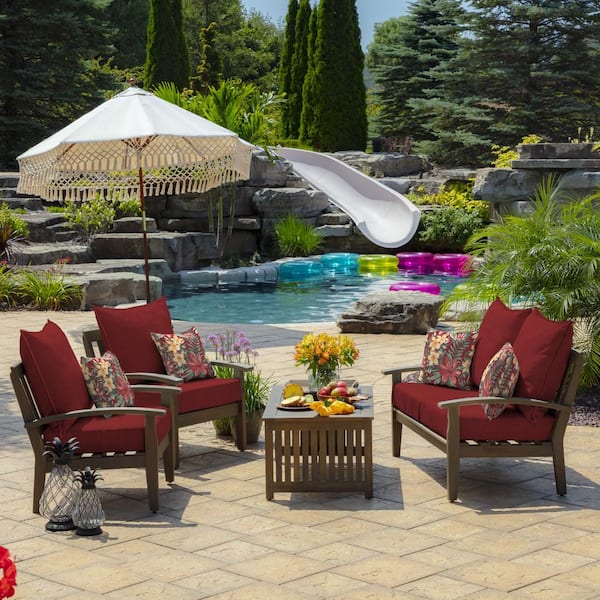 arden outdoor patio umbrellas Outsunny 15ft Dark Blue Double-Sided Umbrella, Rust-Resistant Steel & Polyester the Patio Umbrella delivers a nostalgic coastal European aesthetic with superior quality and technical design Arden Outdoor Deep Seat Cushion