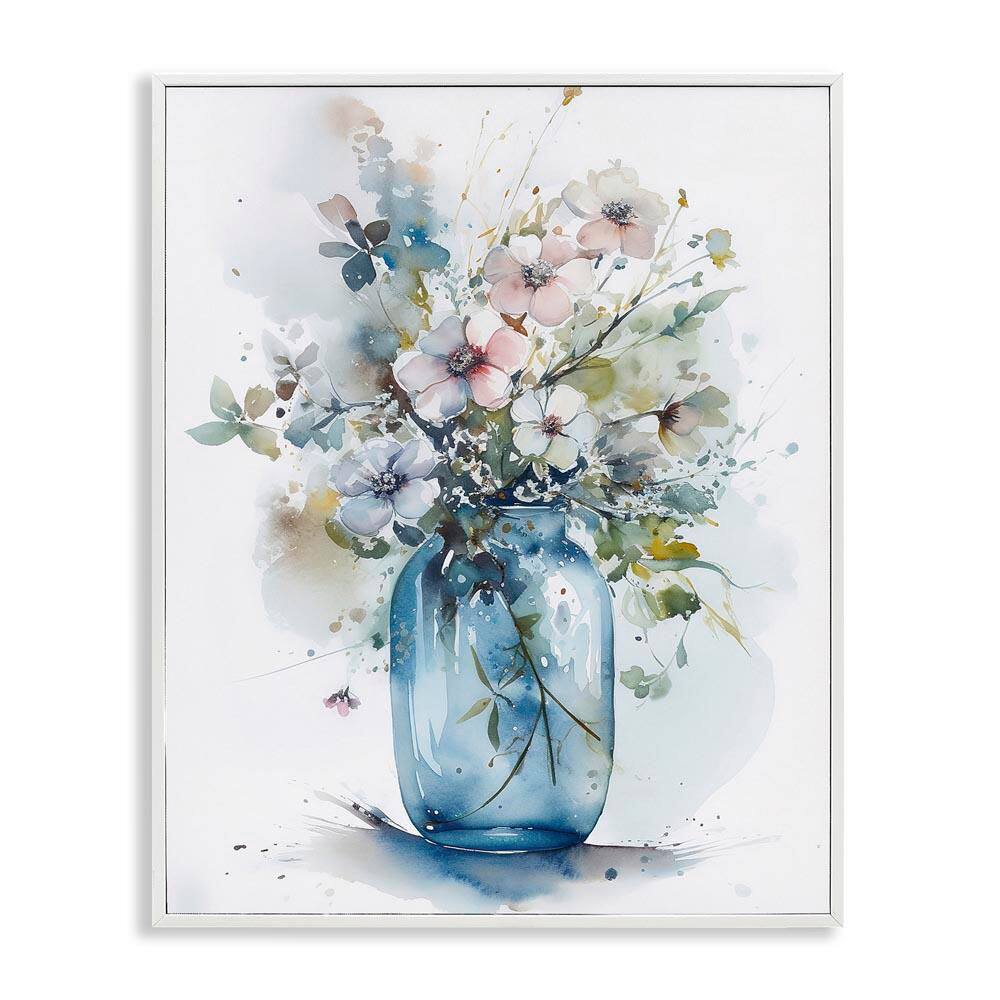 Cherry Blossoms Country Jar by Incado White Framed Nature Giclee Art Print 14 in. x 11 in. price history on PriceWatchPro