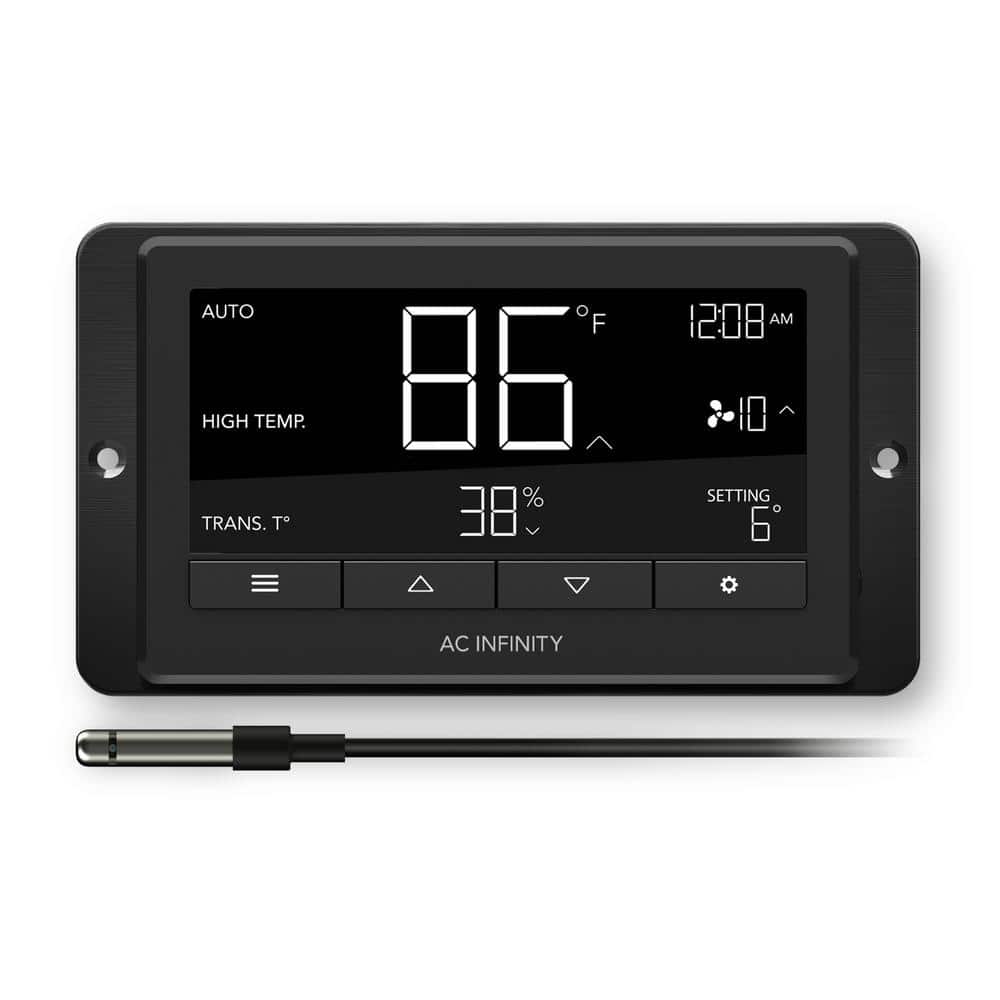 AC Infinity Controller 75, Smart Outlet Controller, with Temperature,  Humidity, Timer, Cycle, Schedule Controls, Desktop Digital Thermostat for  Heat