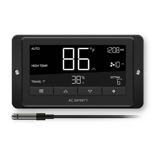 AC Infinity Controller 67 Smart Bluetooth Fan Controller with Temperature  Humidity Timer Controls for Cloudline Airlift Cloud Ray CTR67A - The Home  Depot