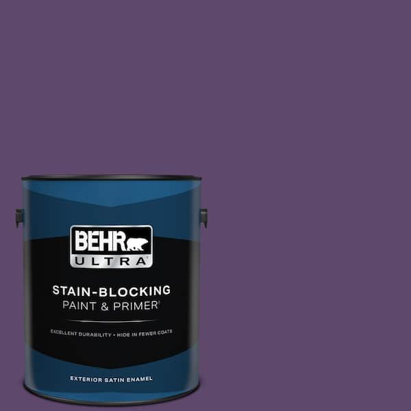 BEHR ULTRA 1 gal. #S-G-660 Wild Grapes Satin Enamel Exterior Paint & Primer