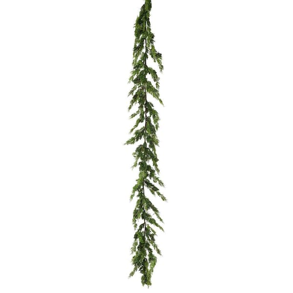 10 ft. Green Artificial Real Touch Cedar Garland