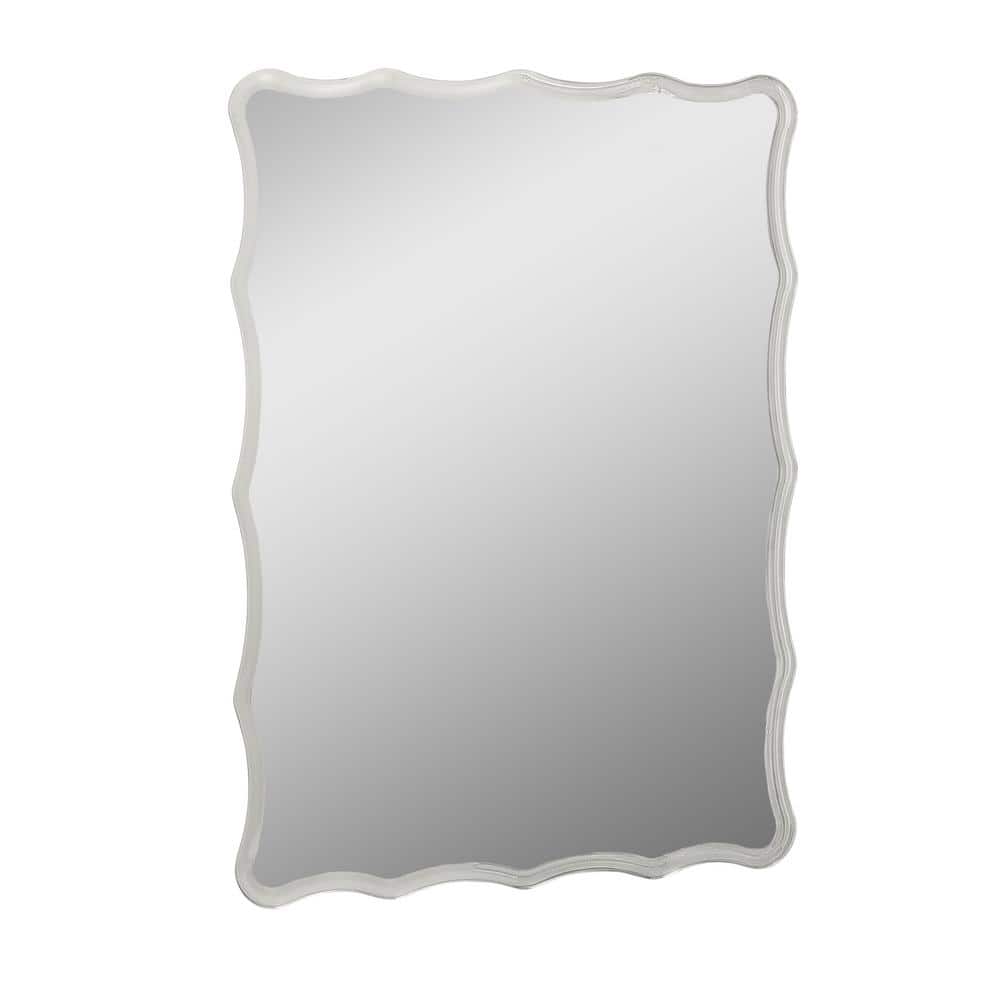 24 in. W x 32 in. H Frameless Rectangular Bathroom Vanity Mirror in Silver price history on PriceWatchPro