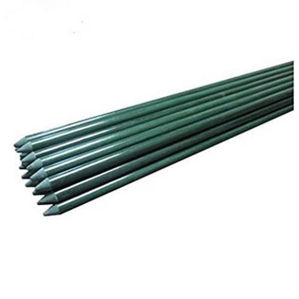 Ecostake 4 ft. Garden Stakes for Climbing Plants Supports Pole Rust-Free Plant Sticks Fence Post (8-Pack)