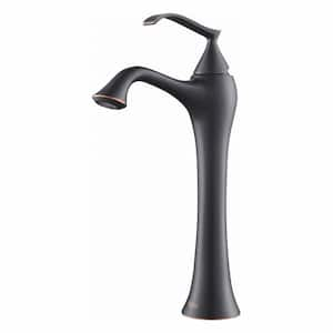 Ventus Single Hole Single-Handle High-Arc Vessel Bathroom Faucet in Oil Rubbed Bronze