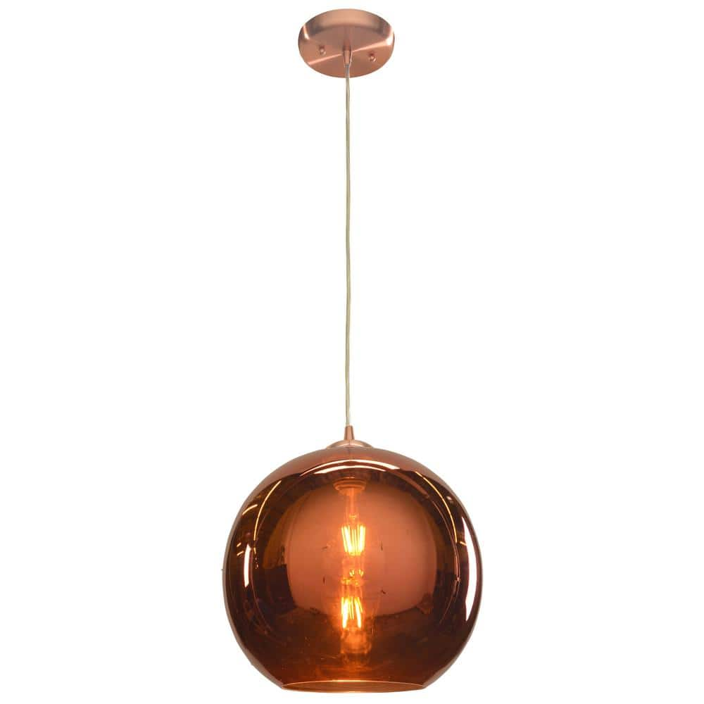 Brushed copper on sale pendant light