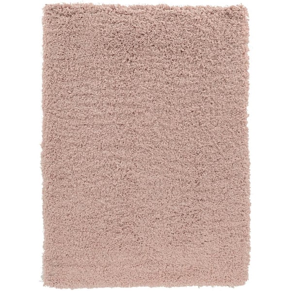 Linon Home Decor Modern Shag Blush 8 ft. x 10 ft. Area Rug