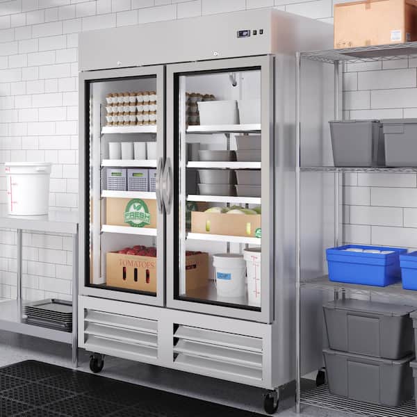 Koolmore 54 in. 42 cu. ft. Auto / Cycle Defrost Two-Glass Doors