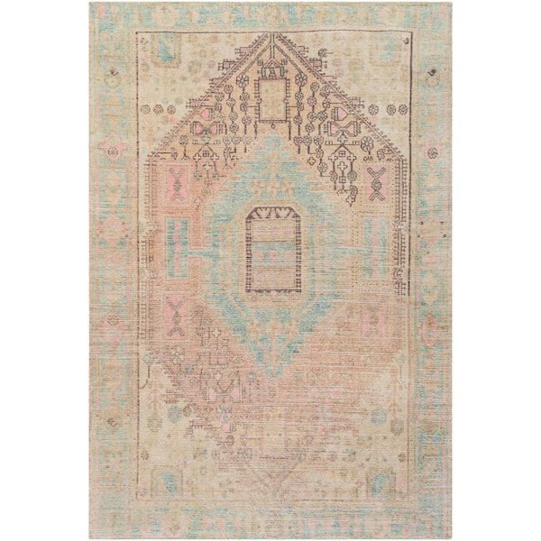 Unique Lt. Tan Traditional 3 ft. x 4 ft. Indoor Area Rug