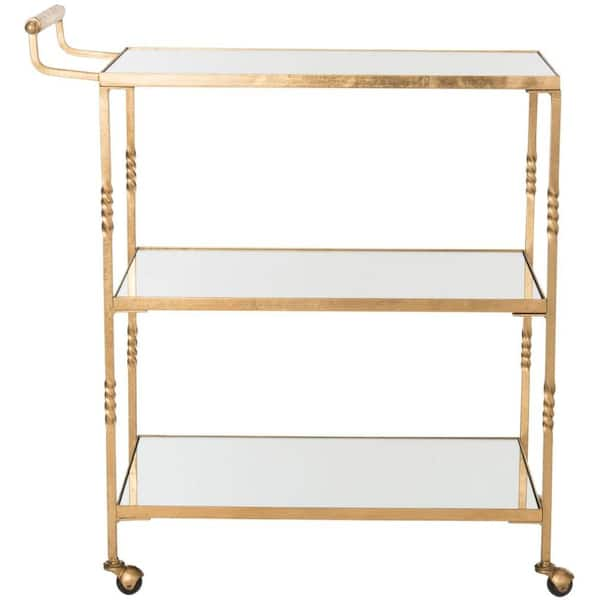 SAFAVIEH Aurelius Gold Serving Cart