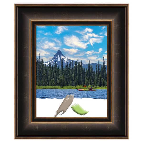Amanti Art 11 in. x 14 in. Villa Oil Rubbed Bronze Wood Picture Frame Opening Size