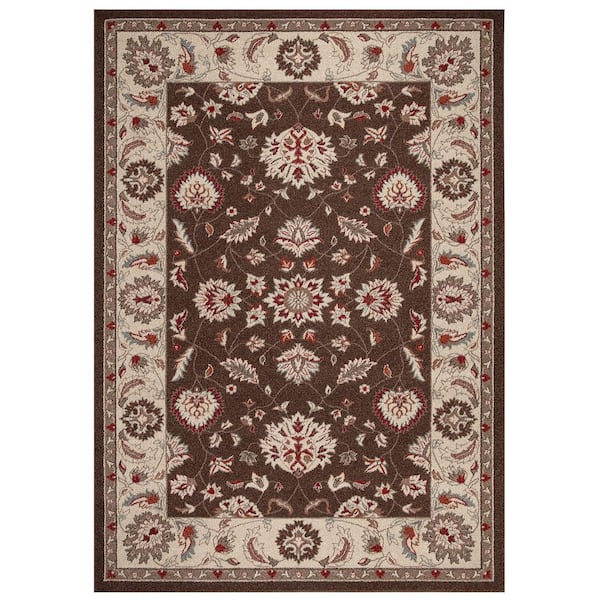 Concord Global Trading Chester Oushak Brown 5 ft. x 7 ft. Area Rug