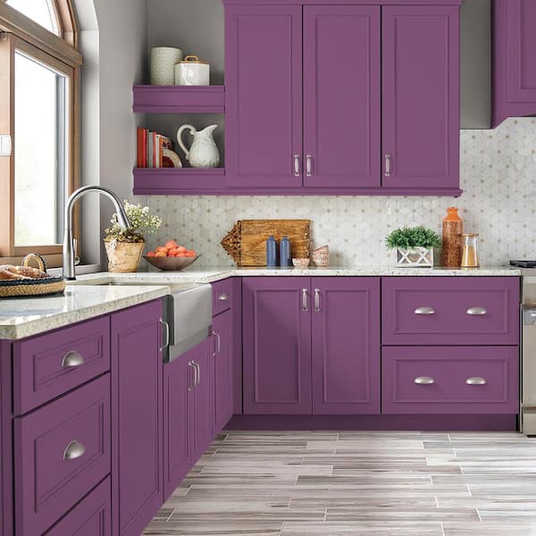 BEHR PREMIUM 1 gal. #OSHA-4 OSHA SAFETY PURPLE Satin Enamel