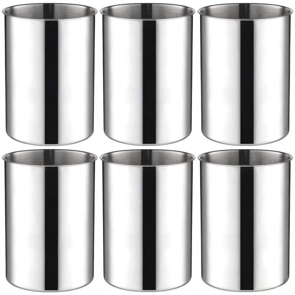 6 Pack 5.7 in. 0.79 qt. Stainless Steel Wine Chiller Bucket, Insulated Champagne Beer Bottle Cooler, Silver price history on PriceWatchPro