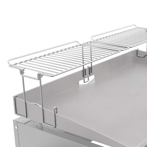 Griddle Warming Rack for 28 in. Griddle, Easy Clip-On Attachment