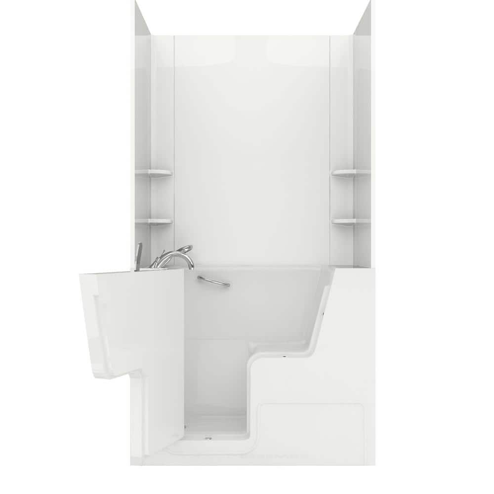 Rampart Wheelchair Accessible 4.5 ft. Walk-in Non-Whirlpool Bathtub with Ea