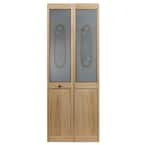 Pinecroft 32 in. x 80 in. Glass Over Panel Victorian 1/2-Lite ...