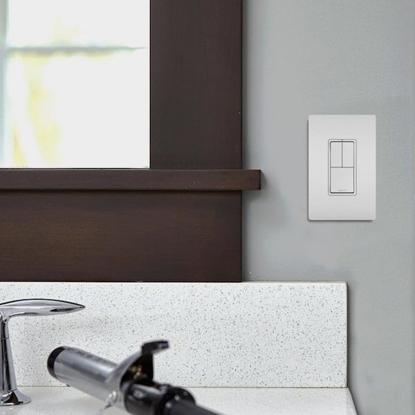 radiant 15 Amp 120-Volt 3-Switch 3-Way Plus 2 Single-Pole Combination Decorator Rocker Light Switch, White