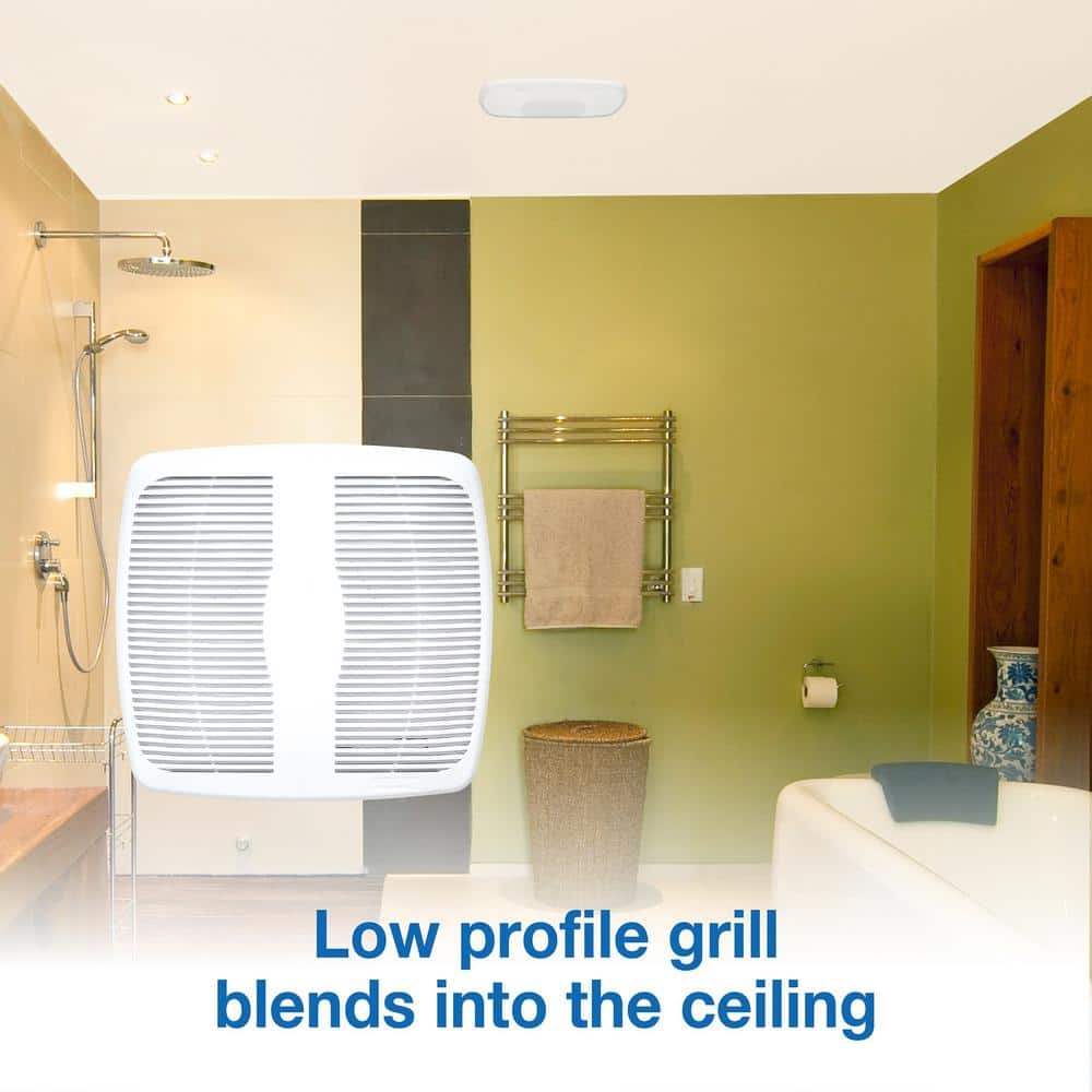 Air King White Metal Ceiling Mount Exhaust Fan