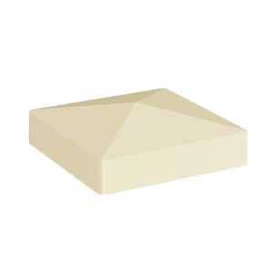 4 in. x 4 in. Vinyl Sand Pyramid Post Top