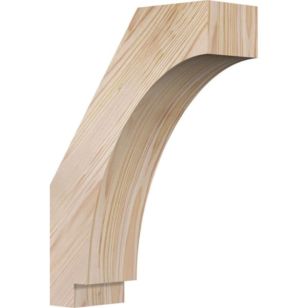 Ekena Millwork 3 1/2"W x 10"D x 14"H Imperial Smooth Knee Brace, Douglas Fir