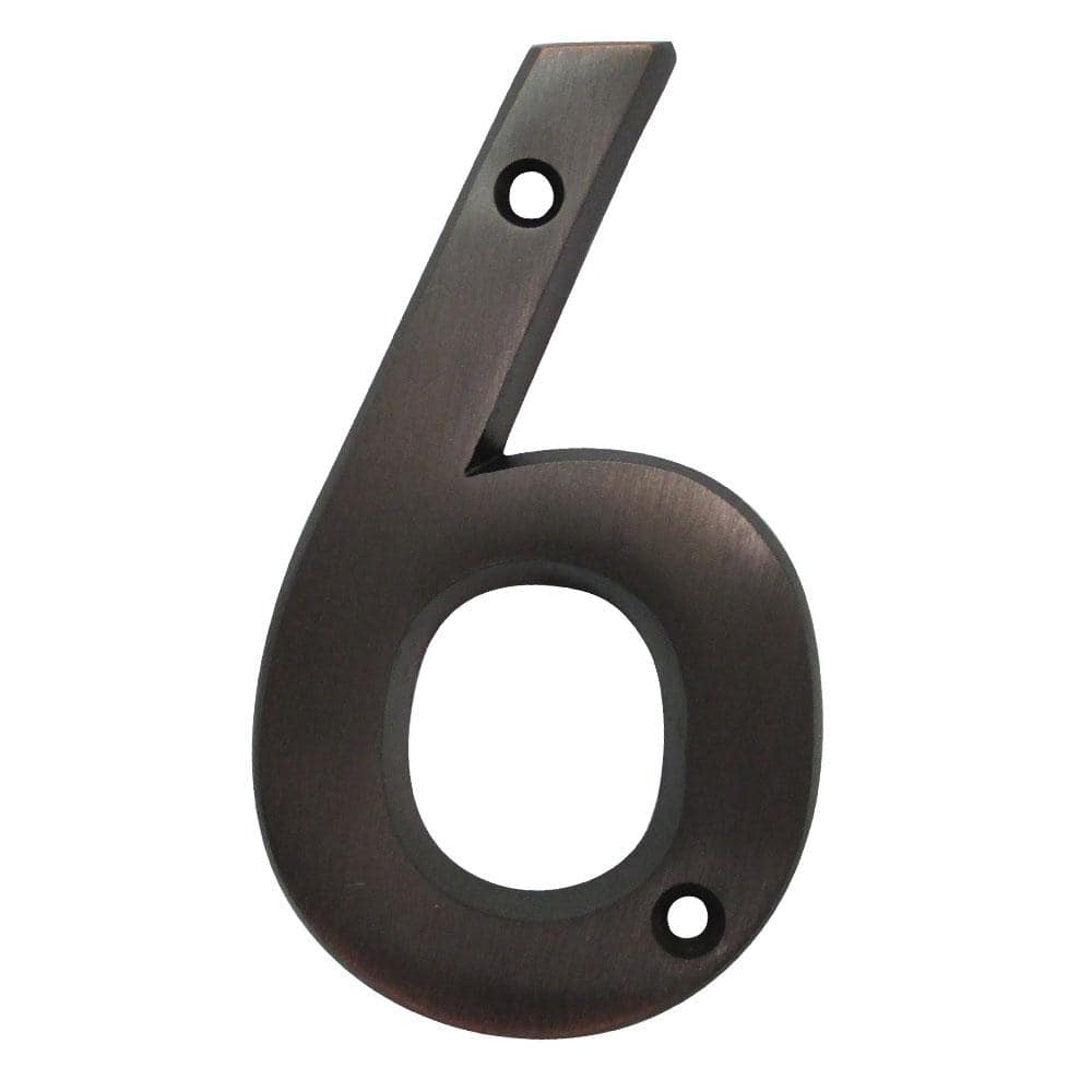 6 in. Aged Bronze Screw On House Number 6 price history on PriceWatchPro