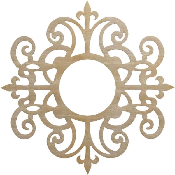Ekena Millwork 0.25 in. x 40 in. x 40 in. Wood Medallion Moulding