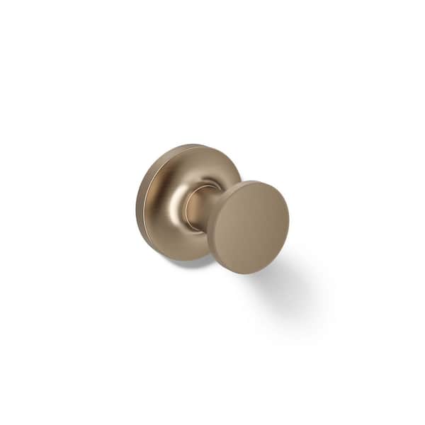 KOHLER Purist Knob Robe/Towel Hook in Vibrant Brushed Bronze