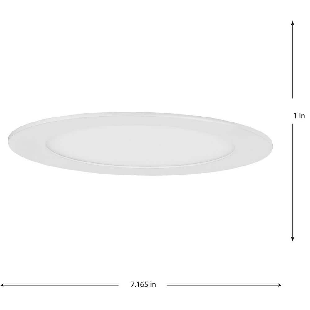 Satin White Aluminum LED Recessed Downlight, 7-Inch