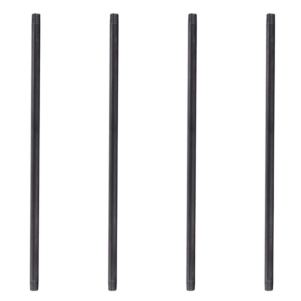 3/4 in. x 48 in. Black Industrial Steel Grey Plumbing Pipe (4-Pack) price history on PriceWatchPro