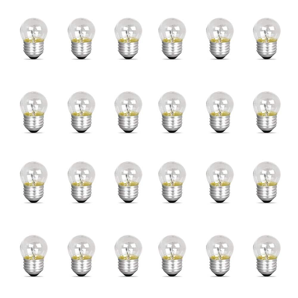 7.5-Watt Equivalent S11 White E26 Medium Base Incandescent Night Light Bulb, Soft White 2700K (24-Pack) price history on PriceWatchPro