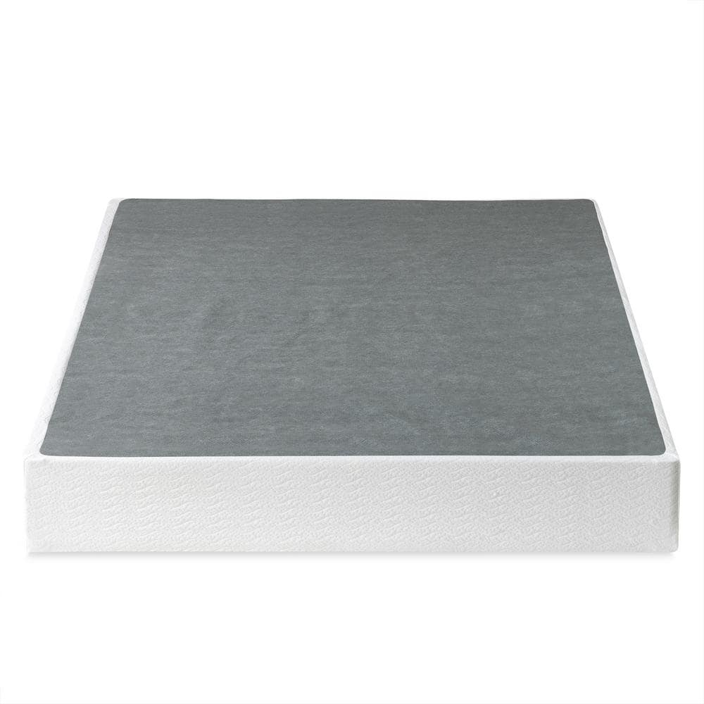 King 9" Metal Smart BoxSpring Mattress Base with Quick Assembly Gray - Zinus