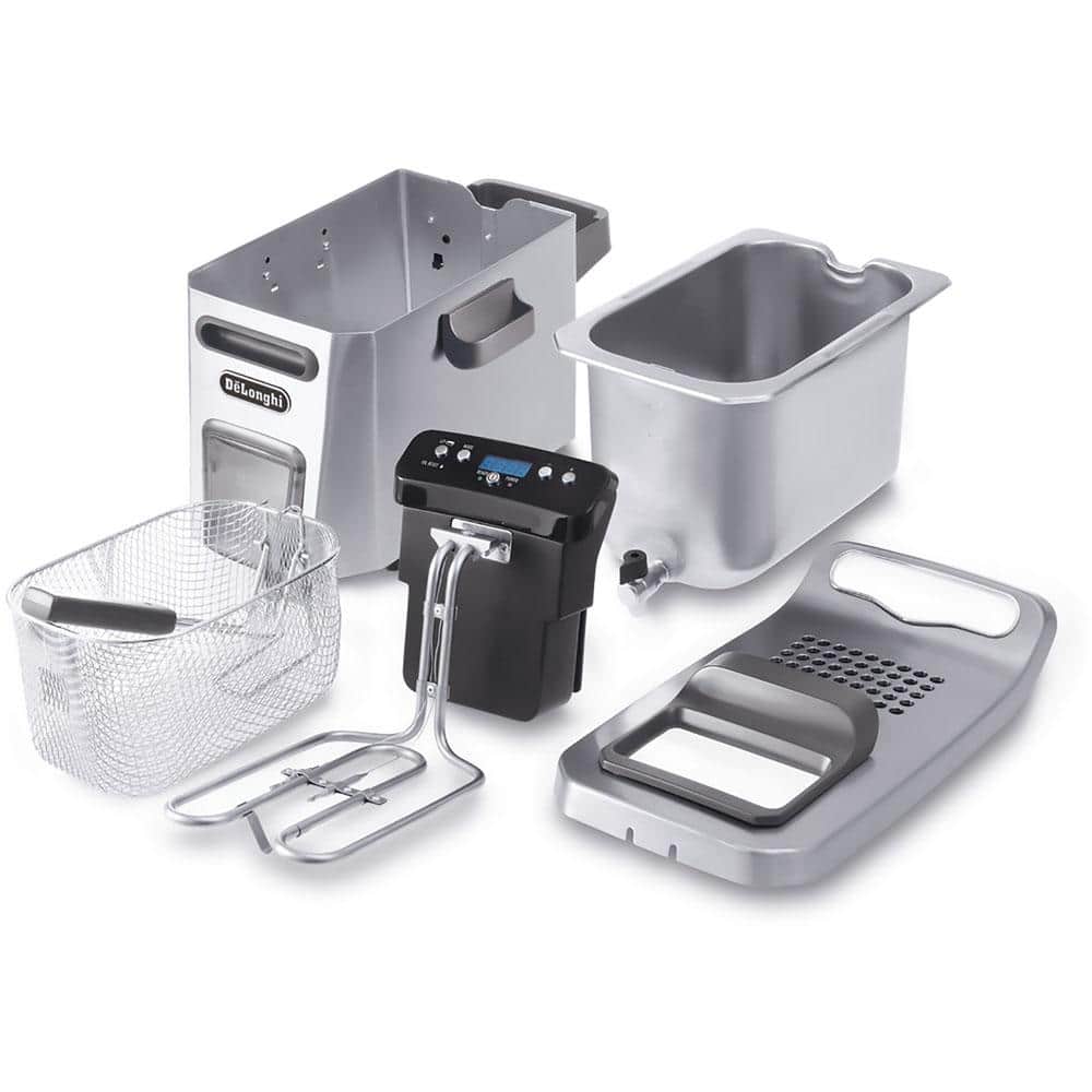 DeLonghi Stainless Steel Digital Deep Fryer with Easy Clean System
