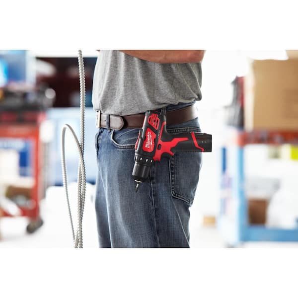 Milwaukee - M12 12V Lithium-Ion Cordless Drill/Driver and HACKZALL Combo Kit (2-Tool) with Two 1.5 Ah Batteries, Charger and Bag