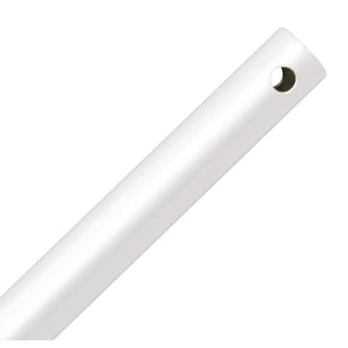 48 in. Matte White Extension Downrod Ceiling Fan Downrods