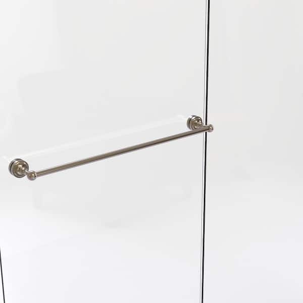 Allied Brass Dottingham Collection 30 in. Shower Door Towel Bar in Antique Pewter