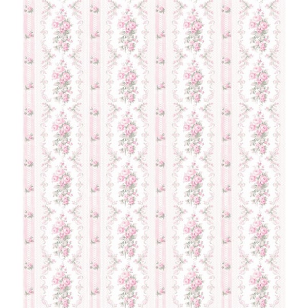 Dreamy Days Pink Parfait Peel and Stick Wallpaper