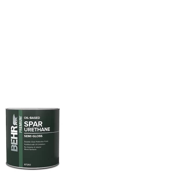 1 qt. Semi-Gloss Clear Oil-Based Interior/Exterior Spar Urethane Wood Sealer