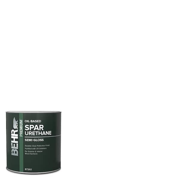 BEHR 1 qt. Semi-Gloss Clear Oil-Based Interior/Exterior Spar Urethane Wood Sealer