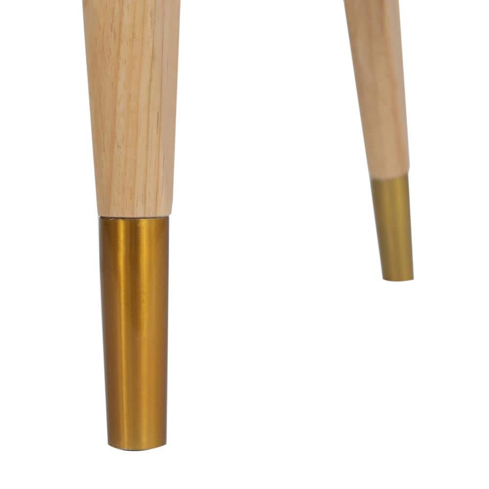 Natural Cane Rattan Dining and Accent Chair with Upholstered Seat