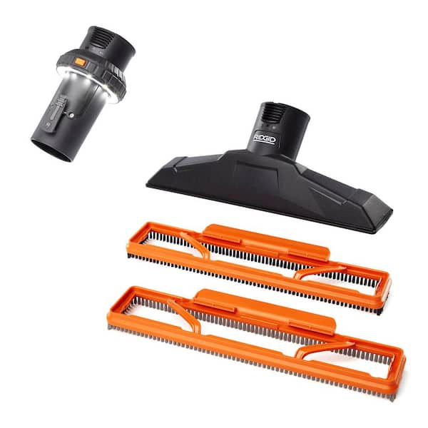 2-1/2 in. MAX2514 NXT Max Locking Floor Tool Attachment and LA2536 LED Lighted Cuff for RIDGID NXT Wet Dry Vacs
