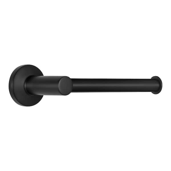 Dorind Single Post Toilet Paper Holder in Matte Black