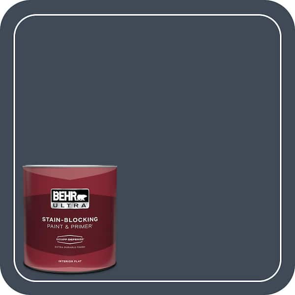 BEHR ULTRA 1 qt. #PPU14-20 Starless Night Extra Durable Flat Interior Paint & Primer