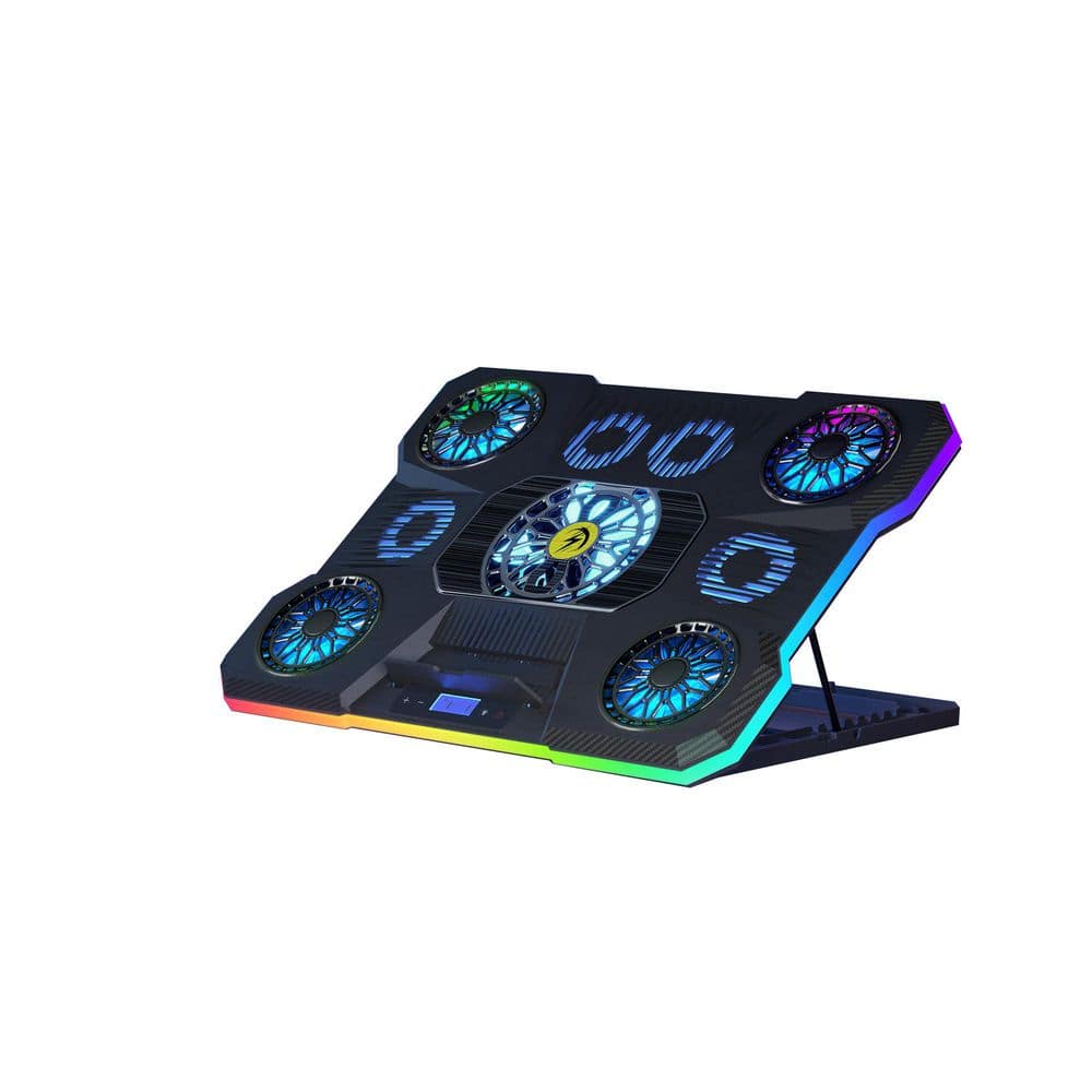 Laptop Cooling Pad with 8 Height Stands, RGB Lights Laptop Cooler 9 Fans for 15.6-19.3 Inch Laptops price history on PriceWatchPro