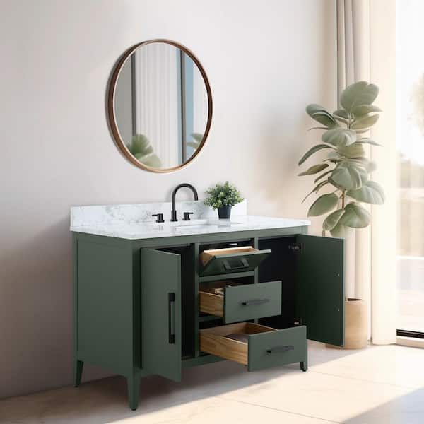 Vanity Art 48 in. W x 22 in. D x 34 in. H Single Sink