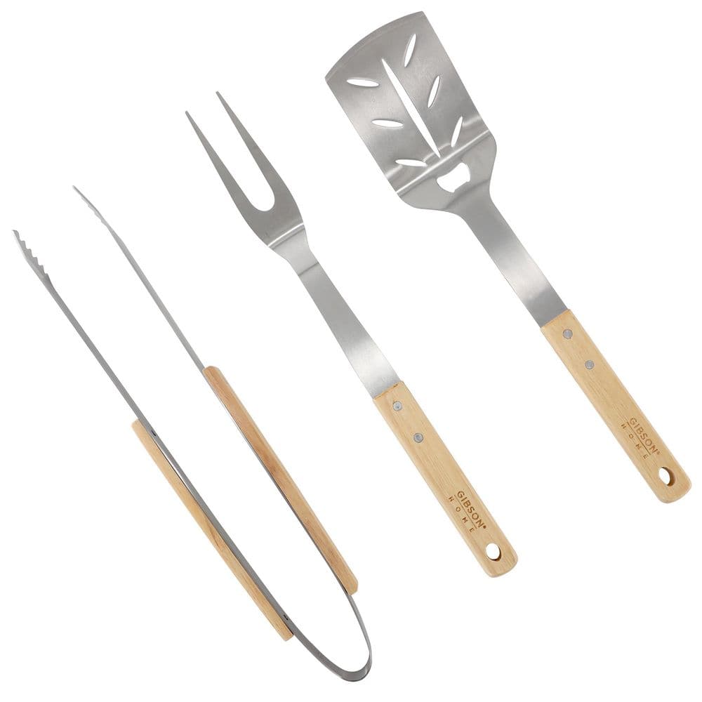Gibson Home Barbecue Plus 3 Piece Barbecue Tool Set with