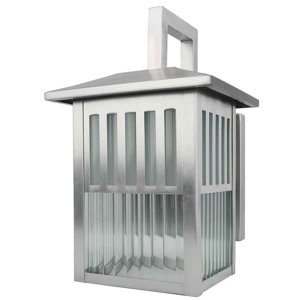 Unbranded Jasha Black Outdoor Hardwired Lantern Sconce with Incandescent