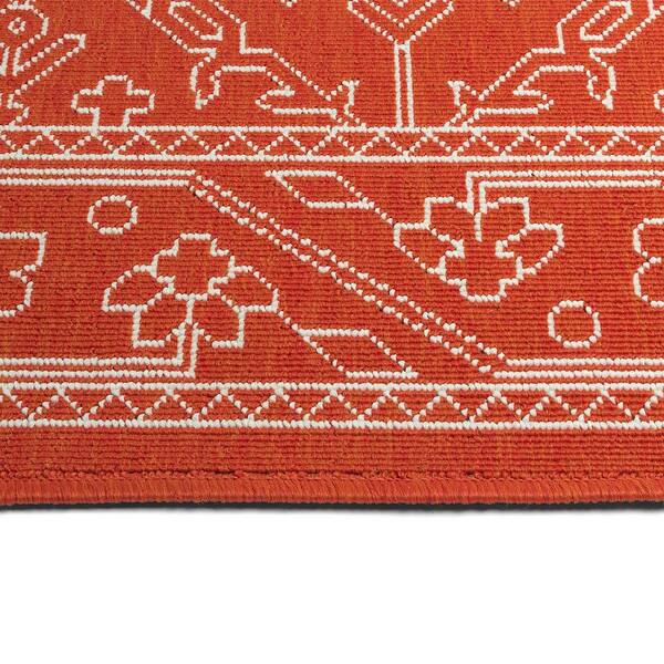 Sunice Collection Tangerine 2'2" x 8' Residential Indoor-Outdoor Runner