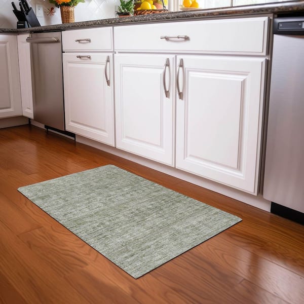 Chantille Machine Washable Indoor/Outdoor Abstract ACN1746 Sage 2 ft. x 3 ft. Accent Rug
